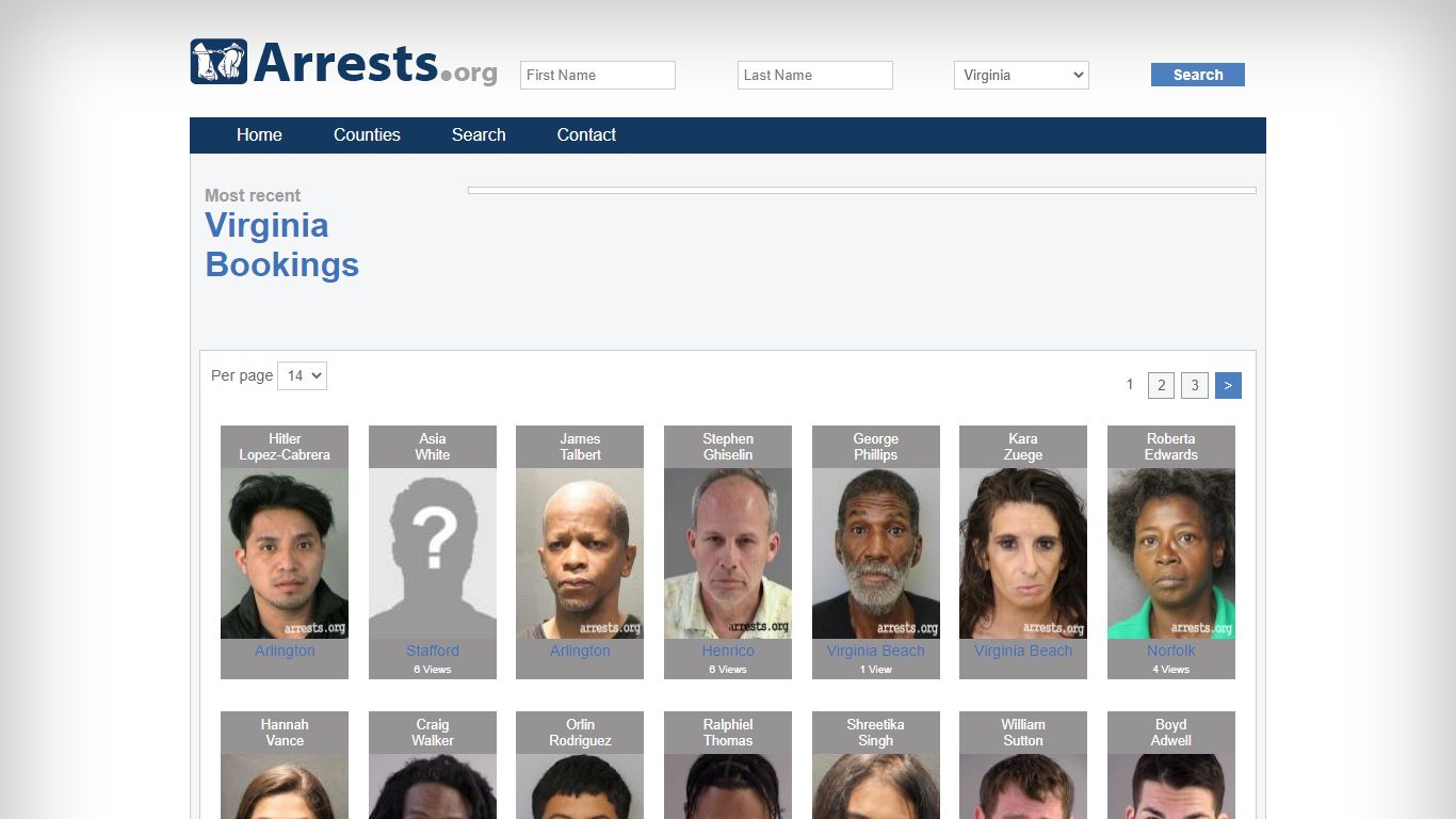 Virginia Arrests and Inmate Search